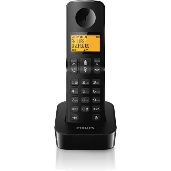 D260 , Philips vezeték nélküli telefon fekete