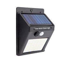  Napelemes mozgásérzékelős fali LED lámpa, alkonykapcsolóval,  20LED, 10m hatótáv 