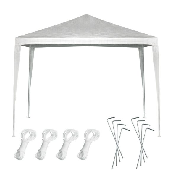 Kerti sátor, pavilon, party sátor, 3x3m, Fehér