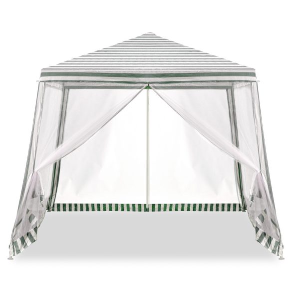 Kerti sátor, pavilon, 3 x 3 méter, 4 fal, szúnyoghálóval