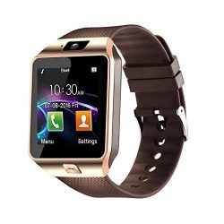    Bluetooth Smart Watch okosóra SIM kártya foglalattal kamerával, Arany 