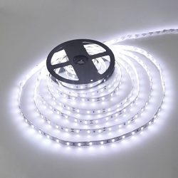    5 méteres 3528 típusú kültéri Led szalag tápegységgel, Hideg fehér 