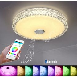   Smart Lamp - Intelligens RGBW mennyezeti lámpa Bluetooth hangszóróval, 3000-6500K