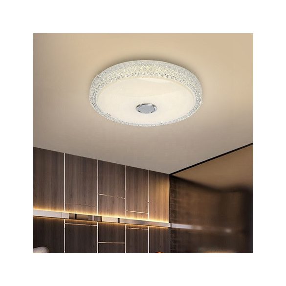 Smart Lamp - Intelligens RGBW mennyezeti lámpa Bluetooth hangszóróval, 3000-6500K